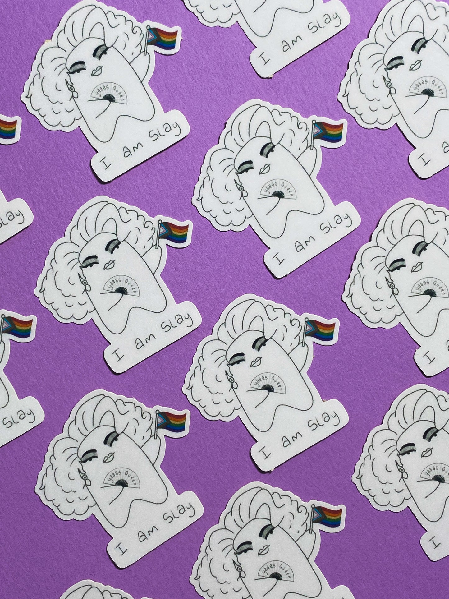 I am slay ghostie sticker