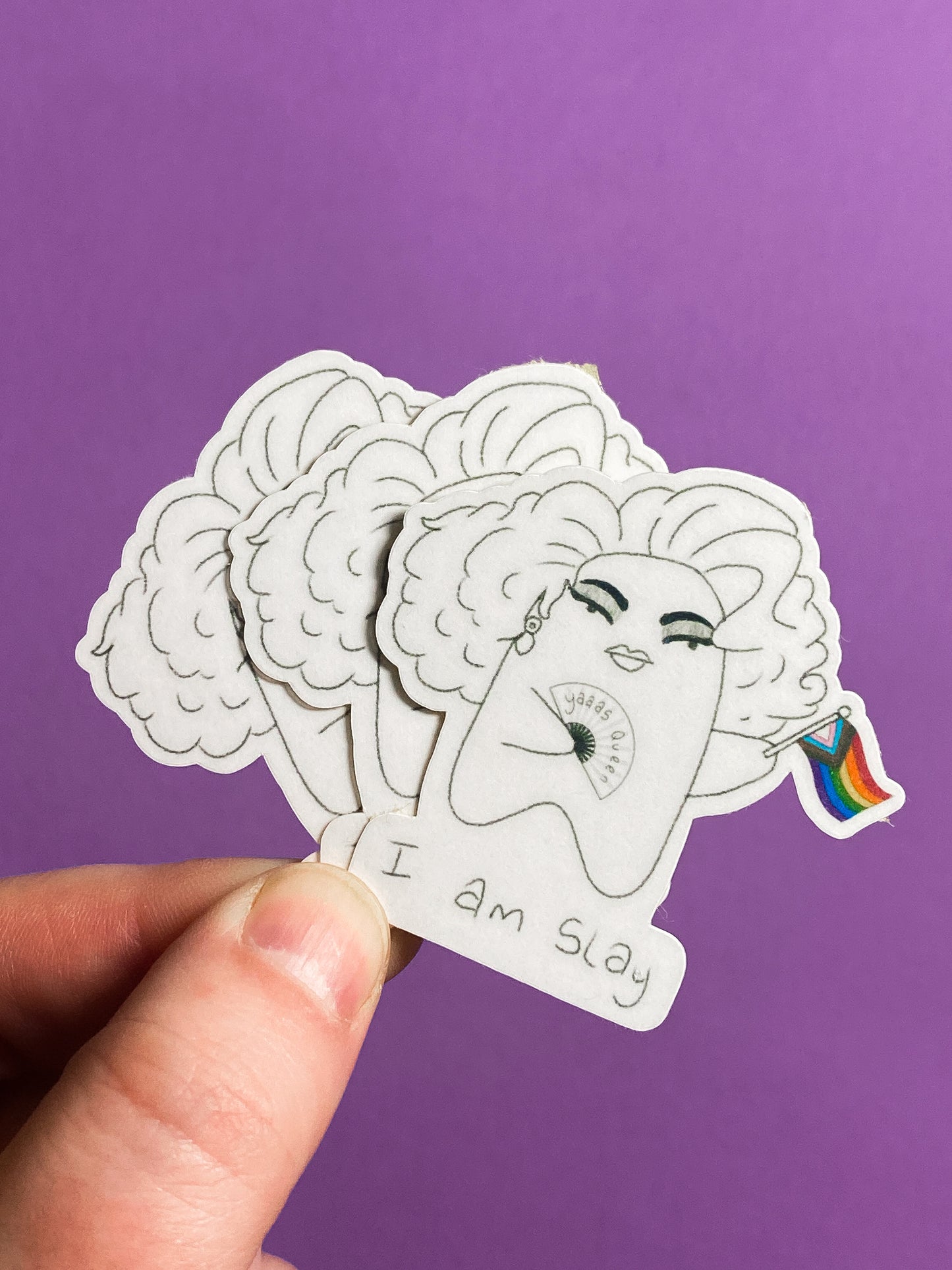 I am slay ghostie sticker