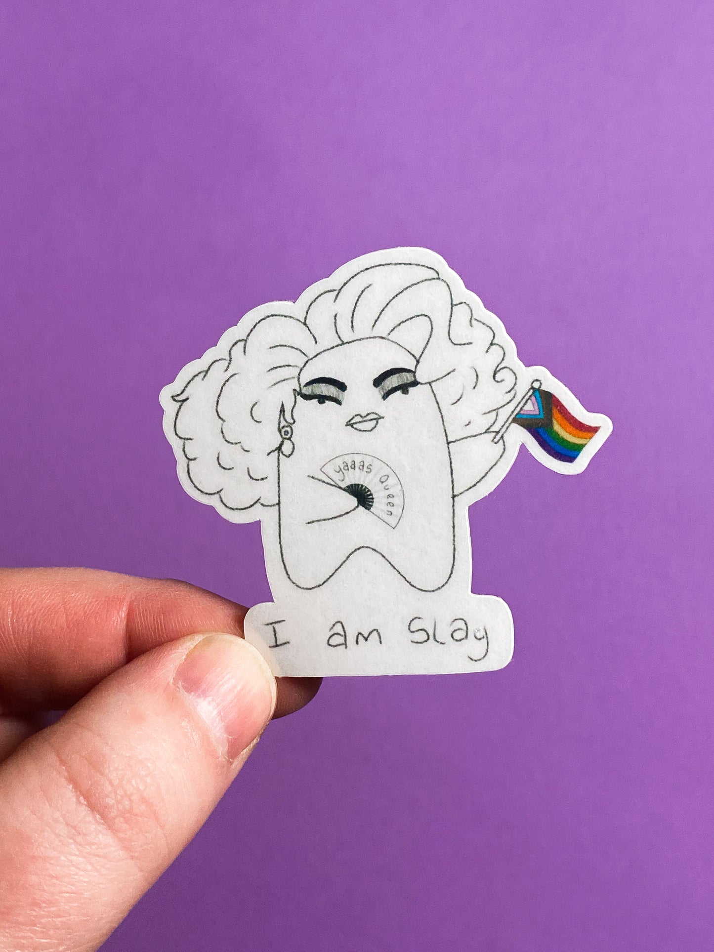 I am slay ghostie sticker