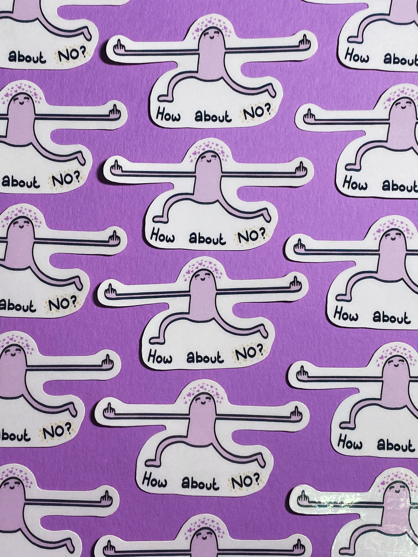 How about no? sticker