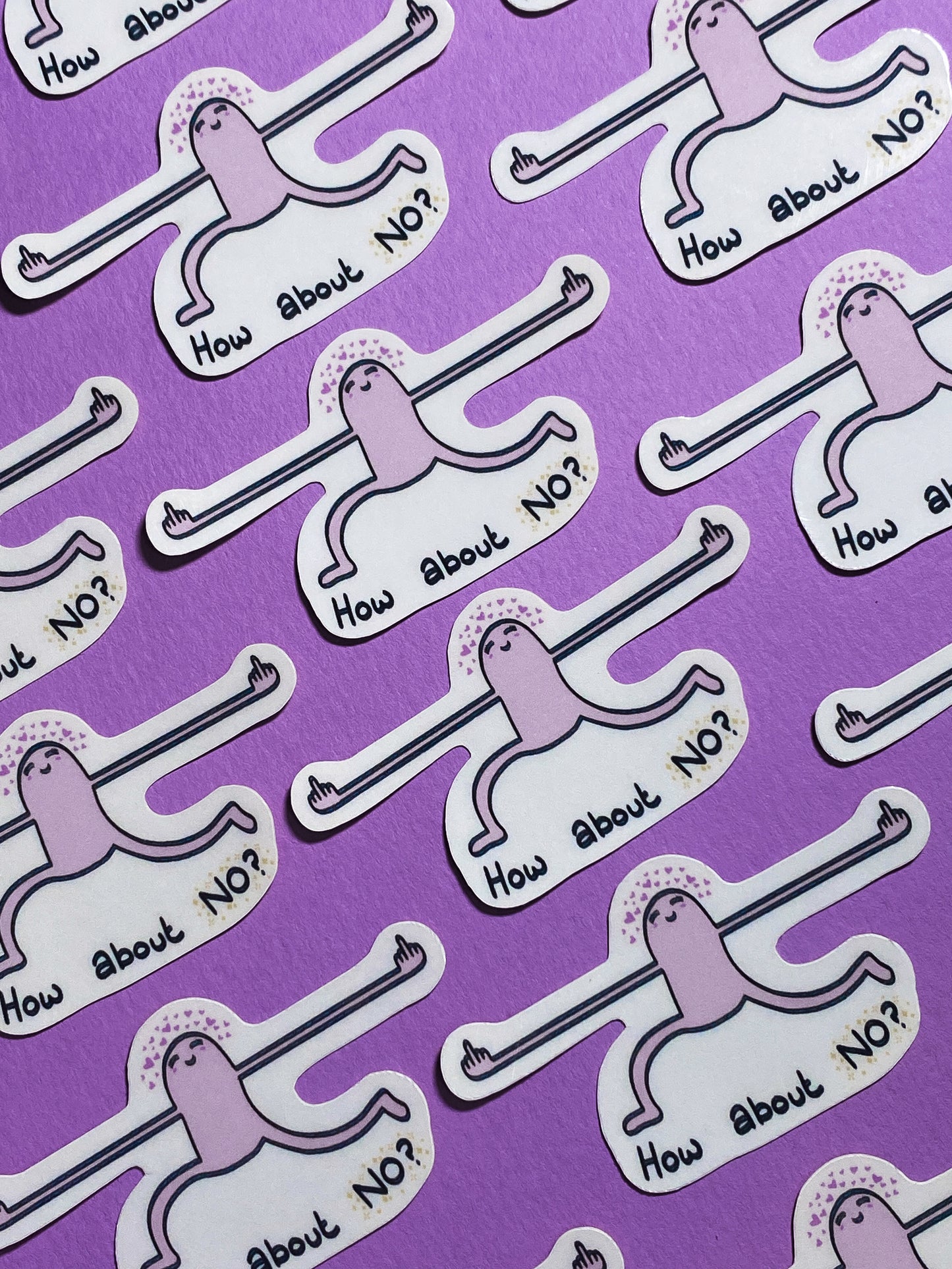 How about no? sticker