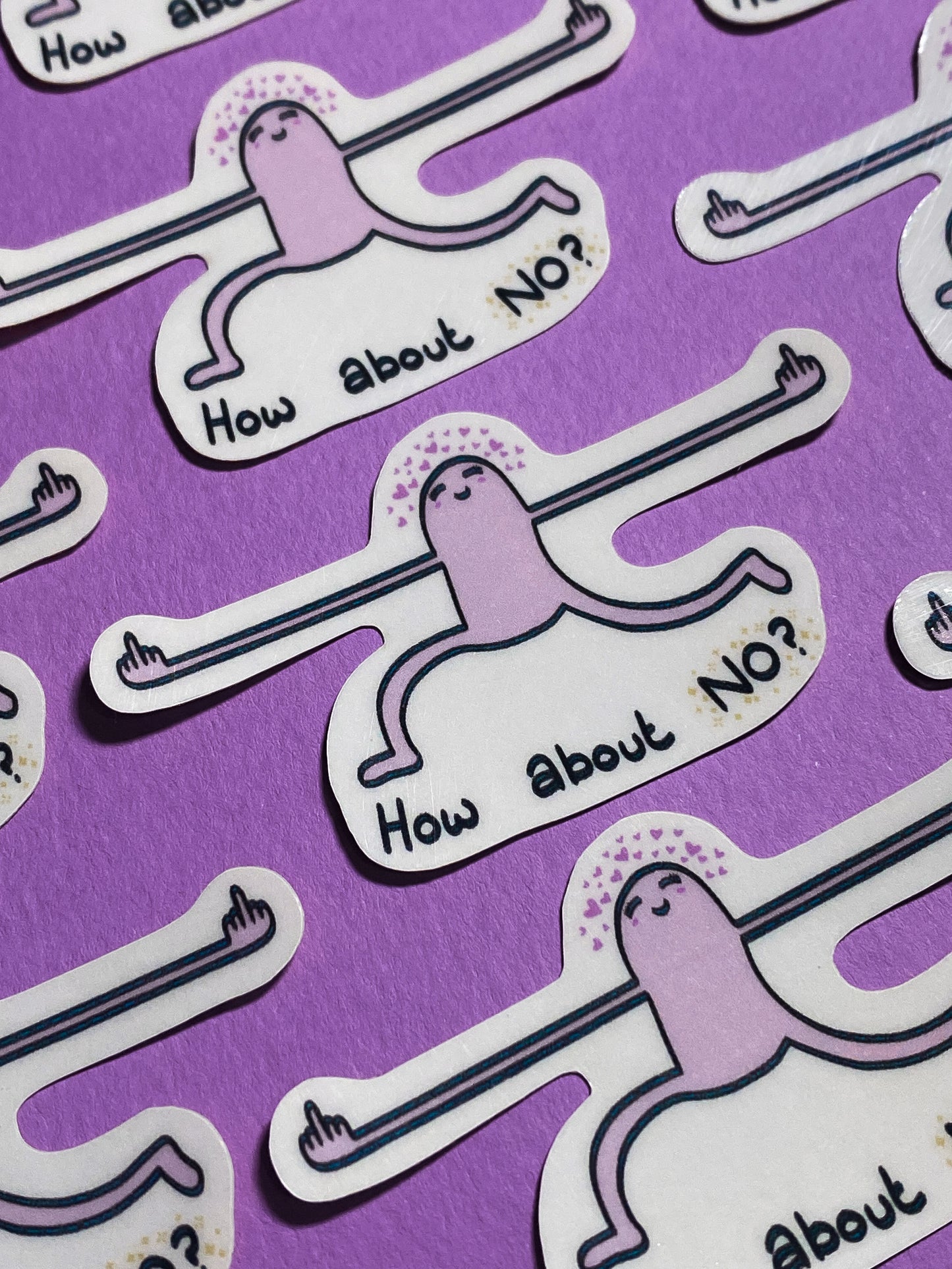 How about no? sticker