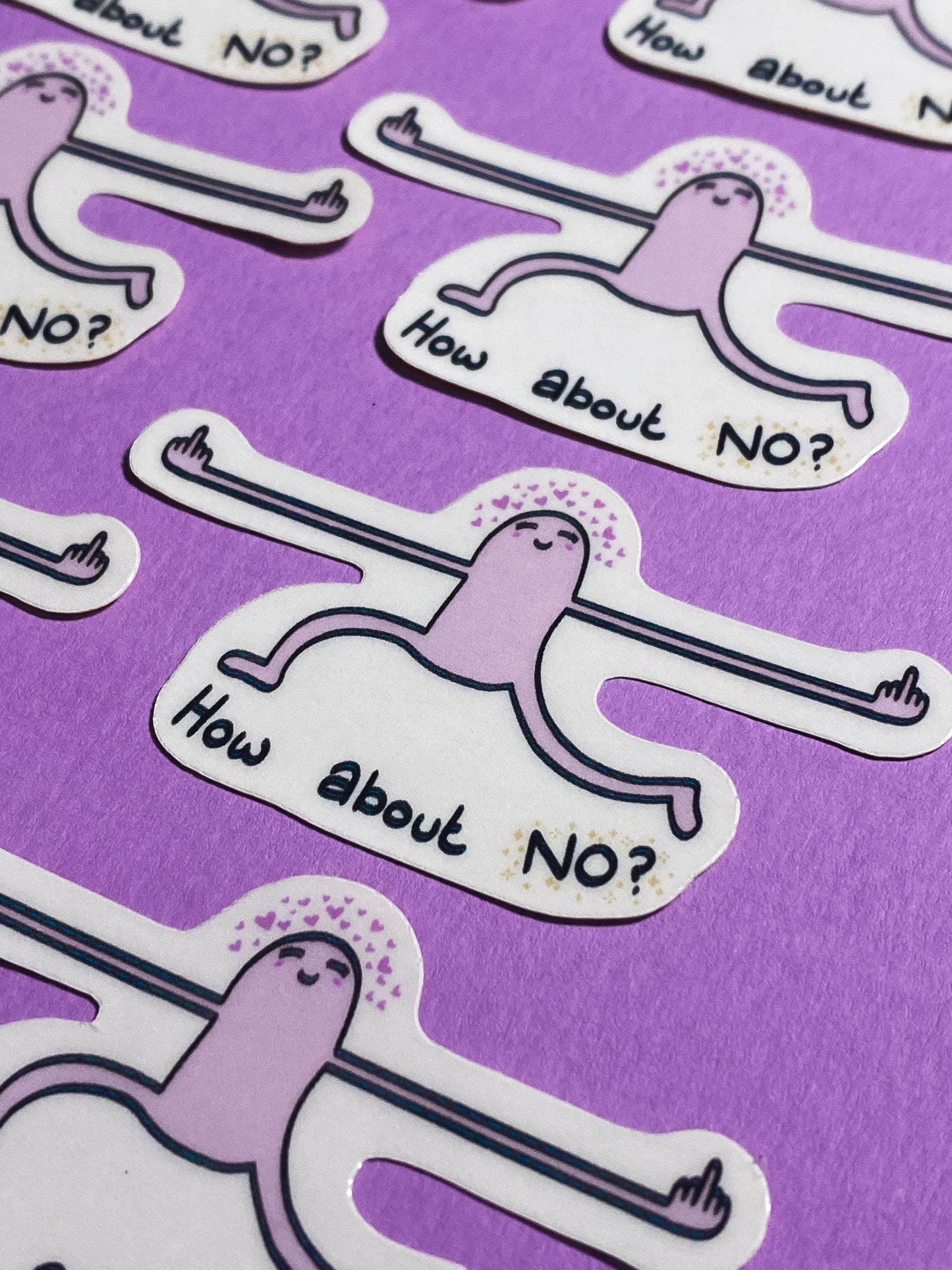 How about no? sticker