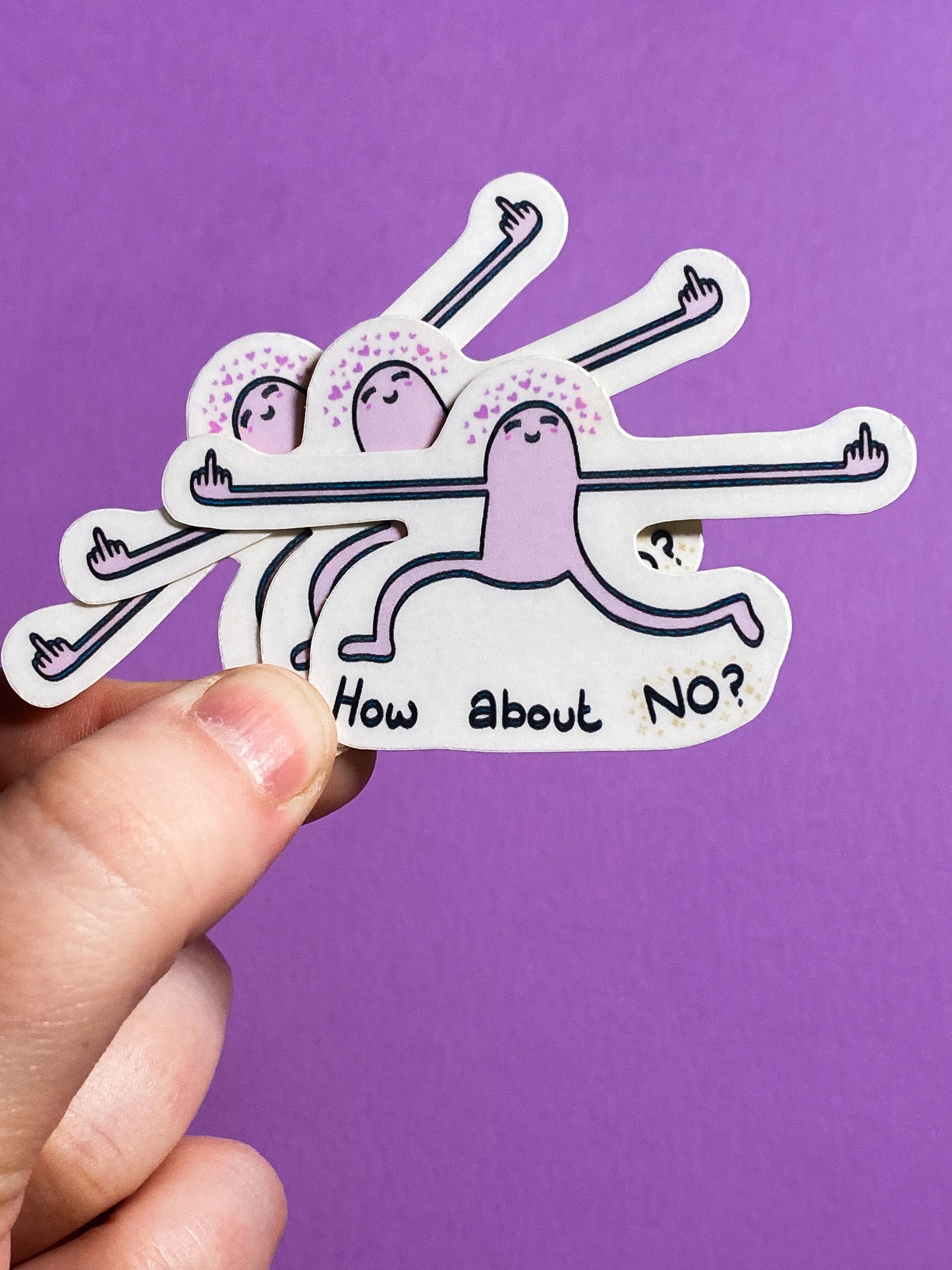 How about no? sticker