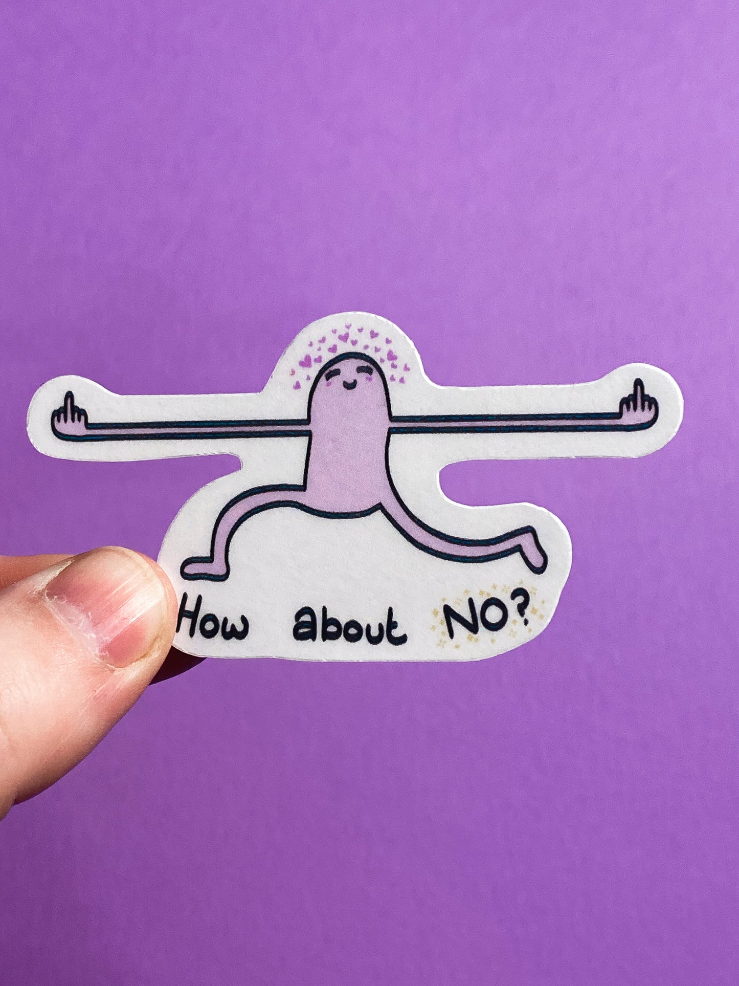 How about no? sticker