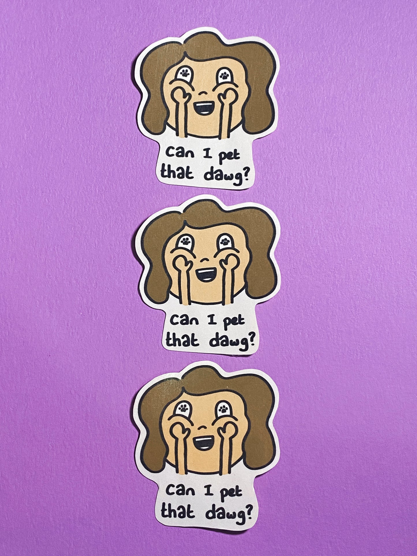 Can I pet that dawg sticker