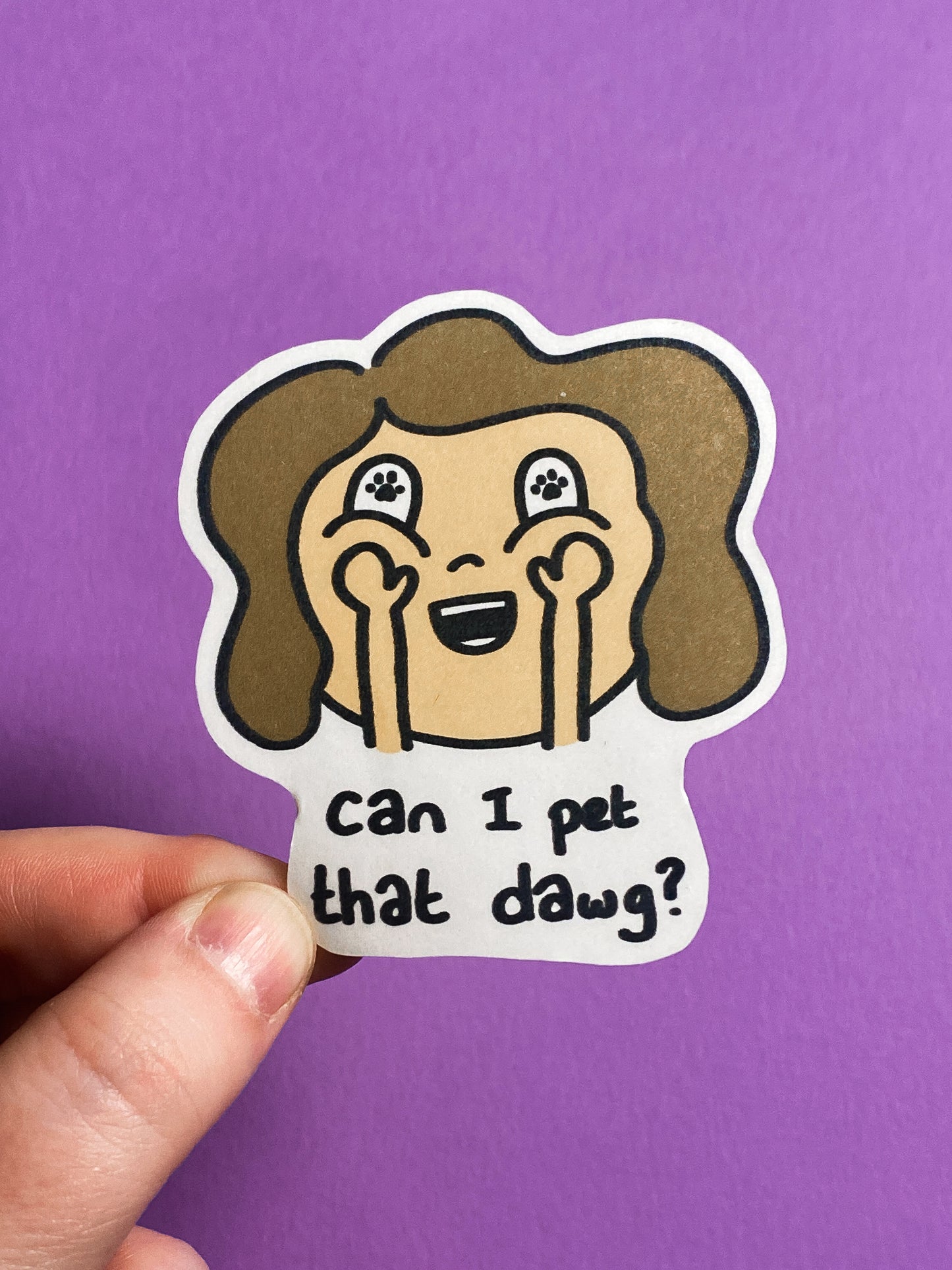 Can I pet that dawg sticker