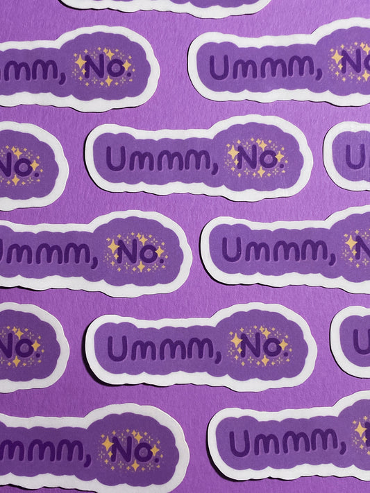 Ummm no sticker