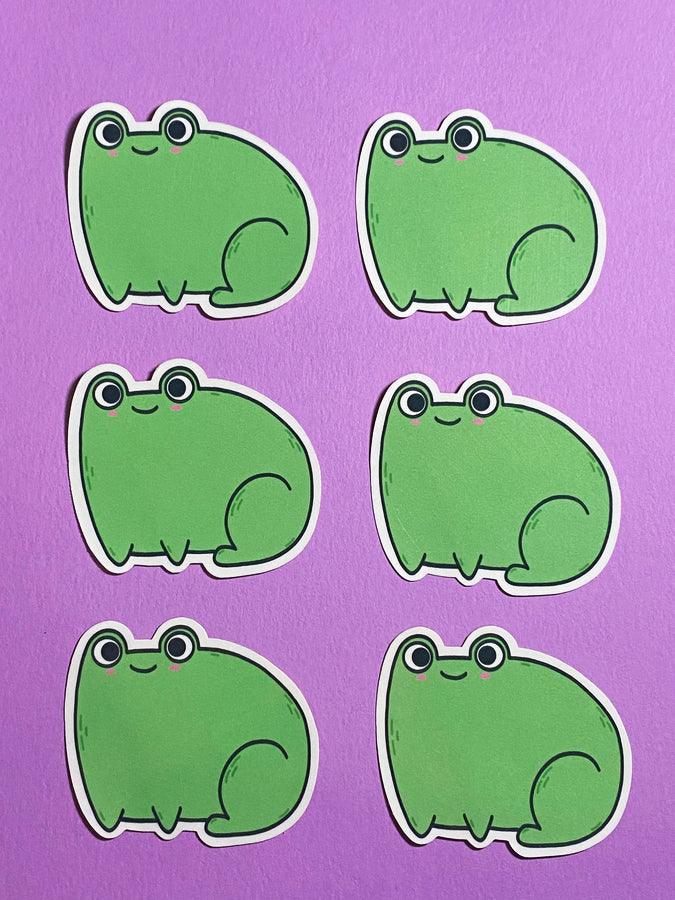 Frog sticker sticker