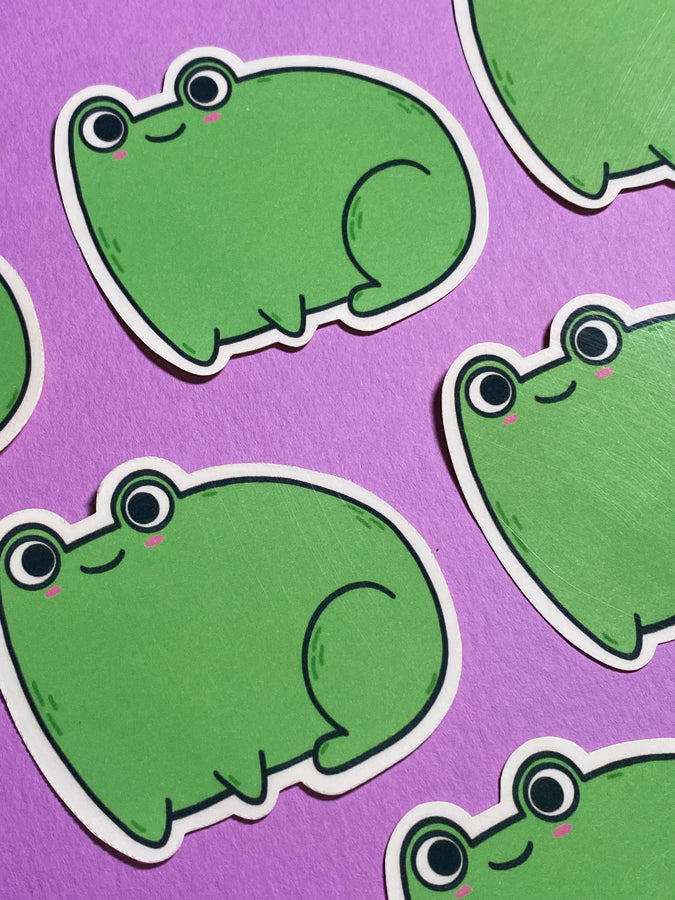 Frog sticker sticker