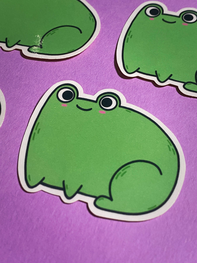 Frog sticker sticker