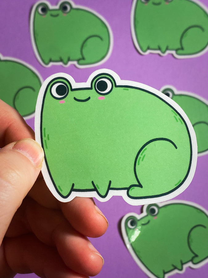 Frog sticker sticker