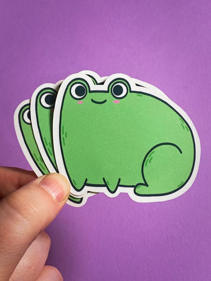 Frog sticker sticker