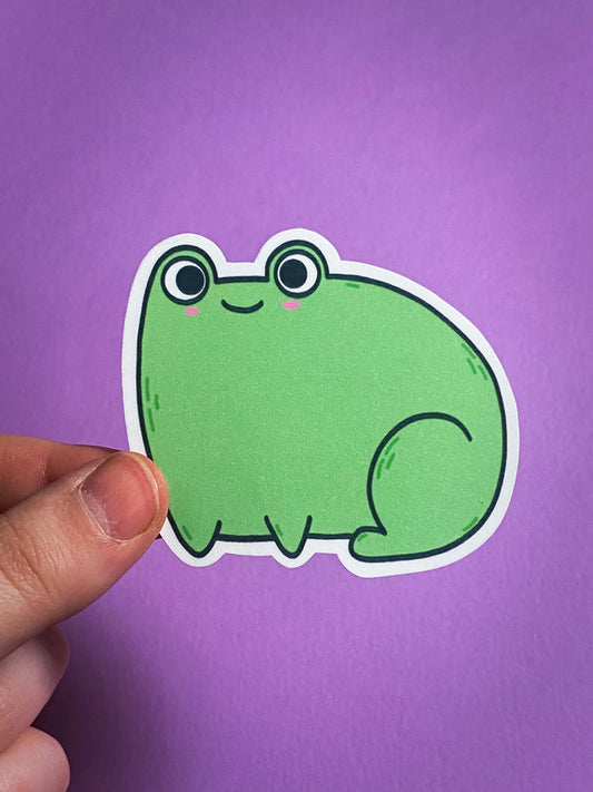Frog sticker sticker