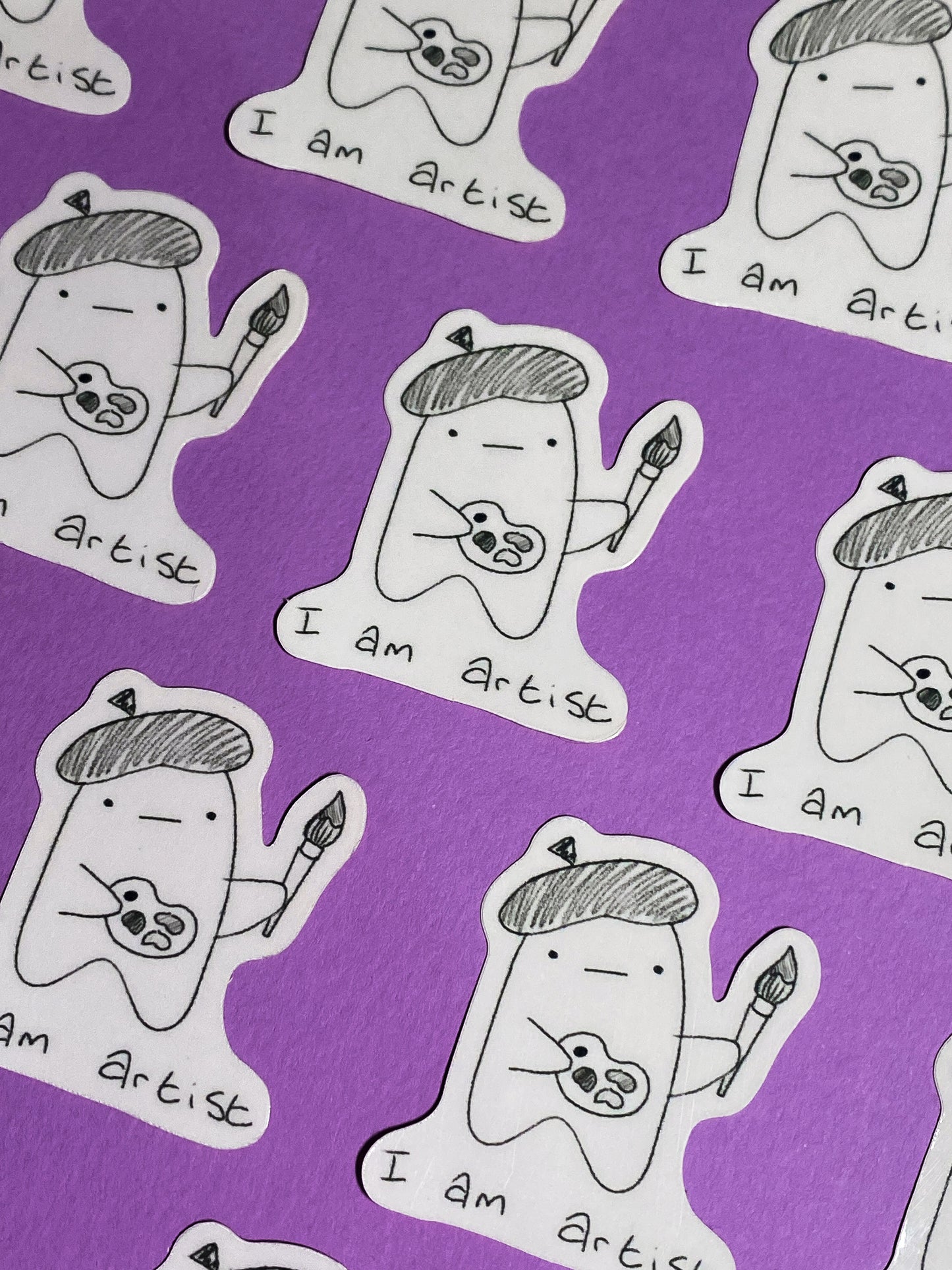 I am artist ghostie sticker