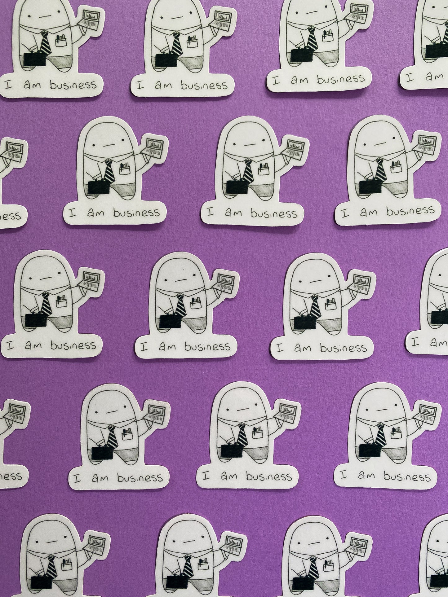I am business ghostie sticker