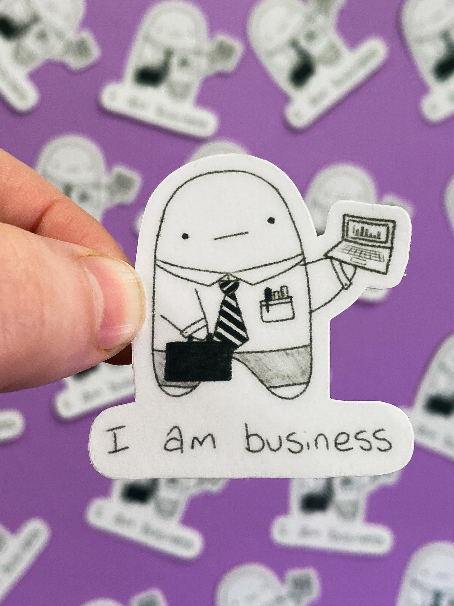 I am business ghostie sticker