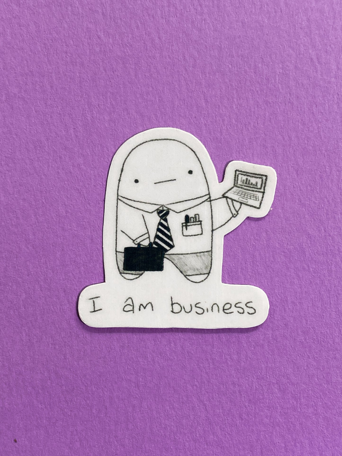 I am business ghostie sticker