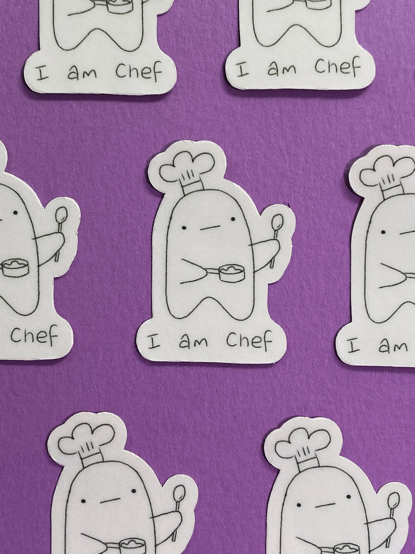 I am chef ghostie sticker