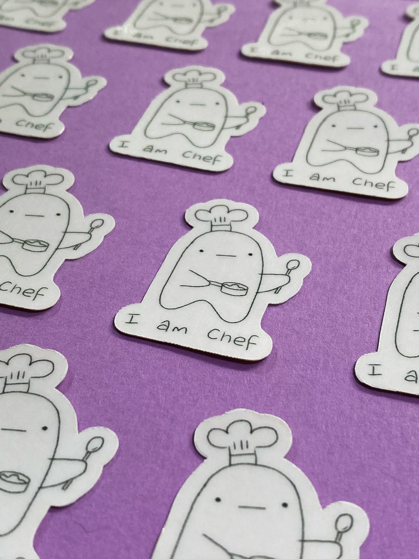 I am chef ghostie sticker