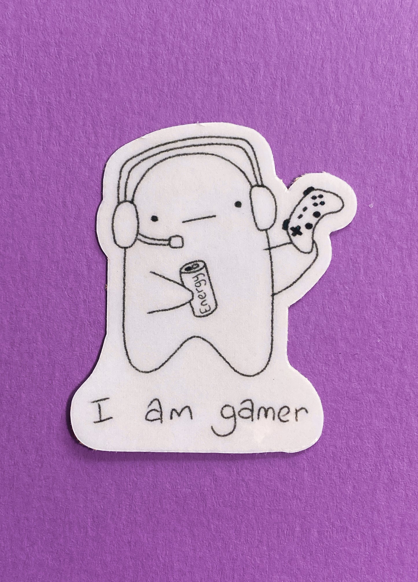 I am gamer ghostie sticker