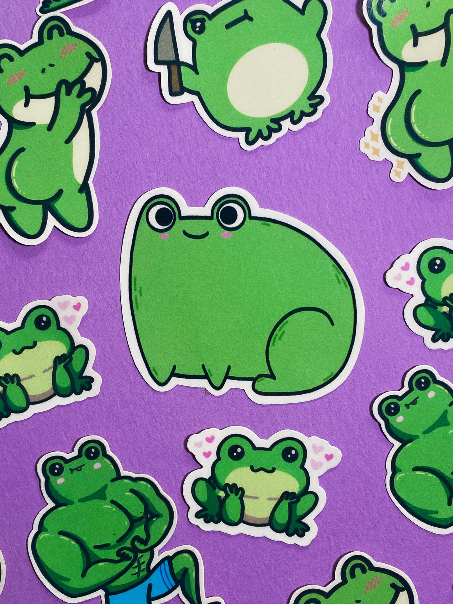 Frog sticker sticker