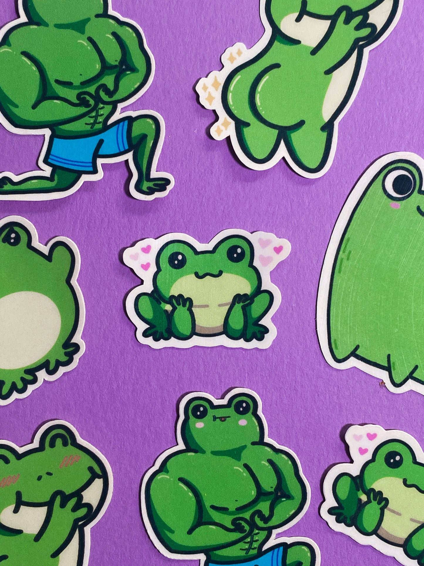 Cute tiny froggo sticker