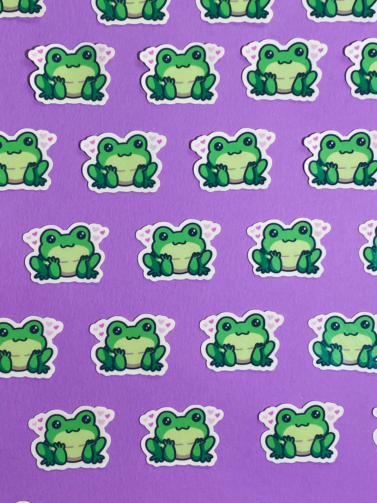Cute tiny froggo sticker