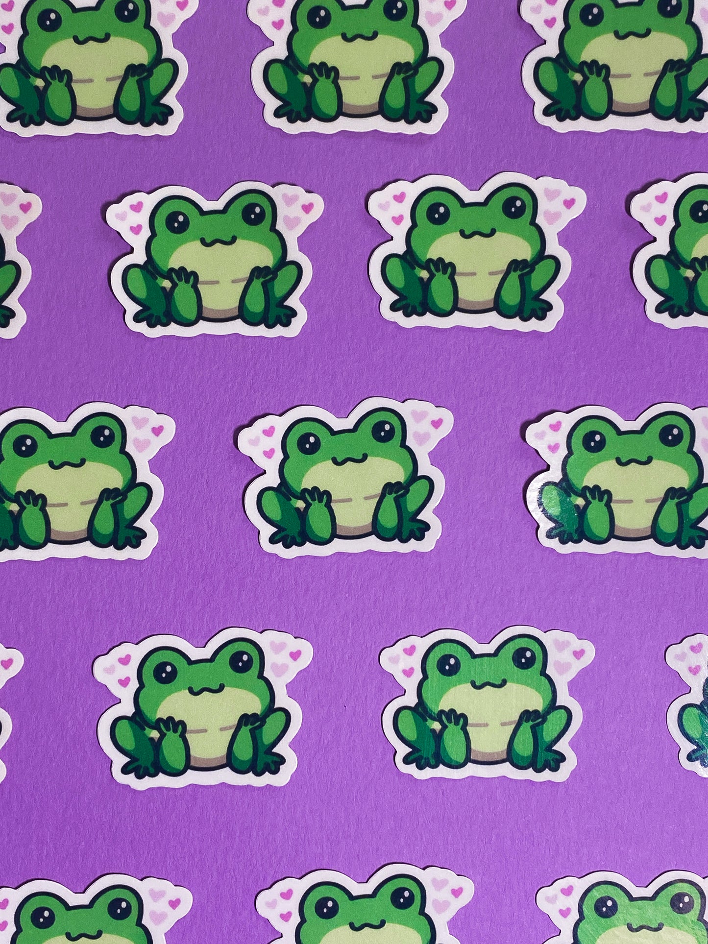 Cute tiny froggo sticker