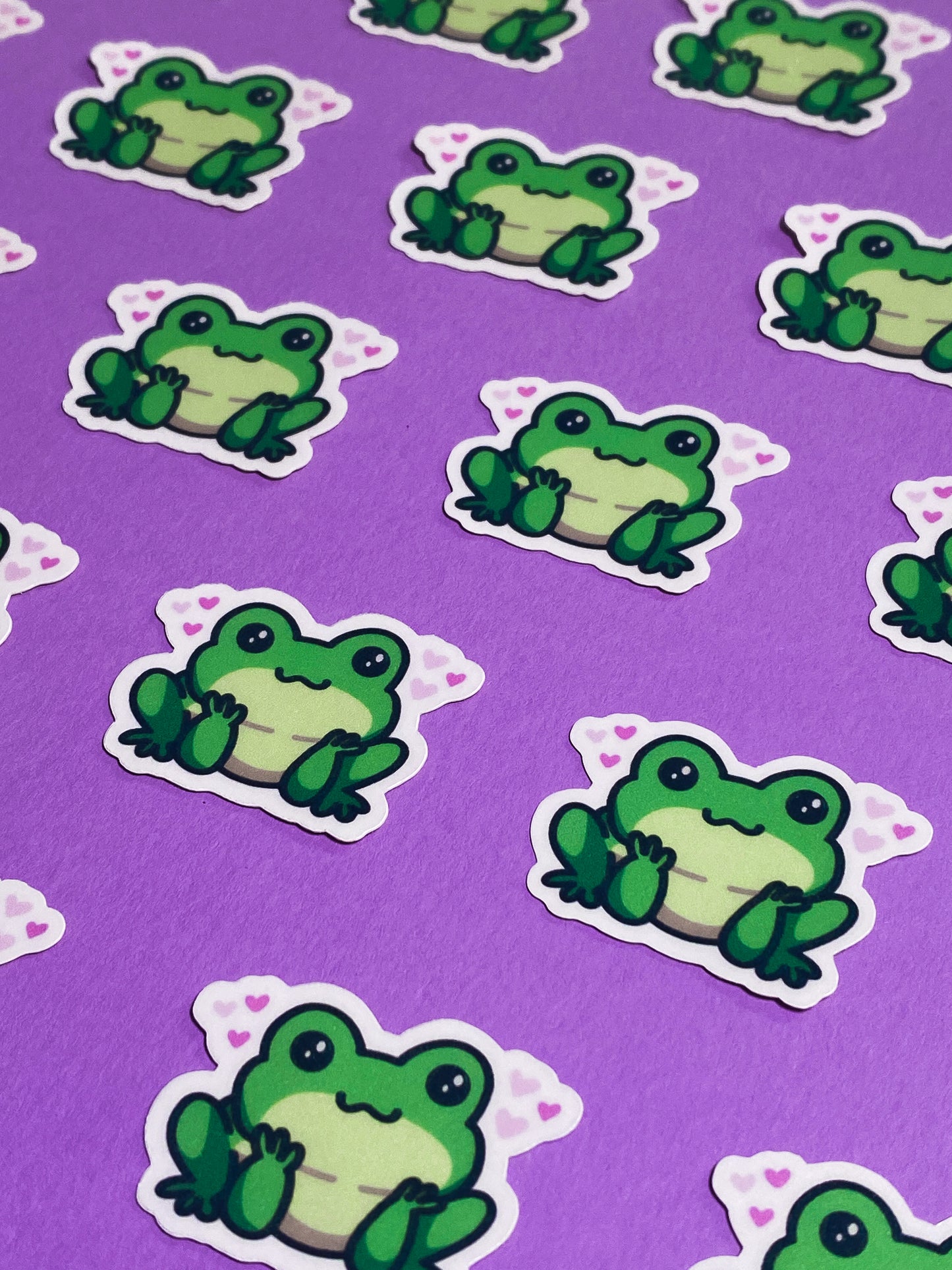 Cute tiny froggo sticker
