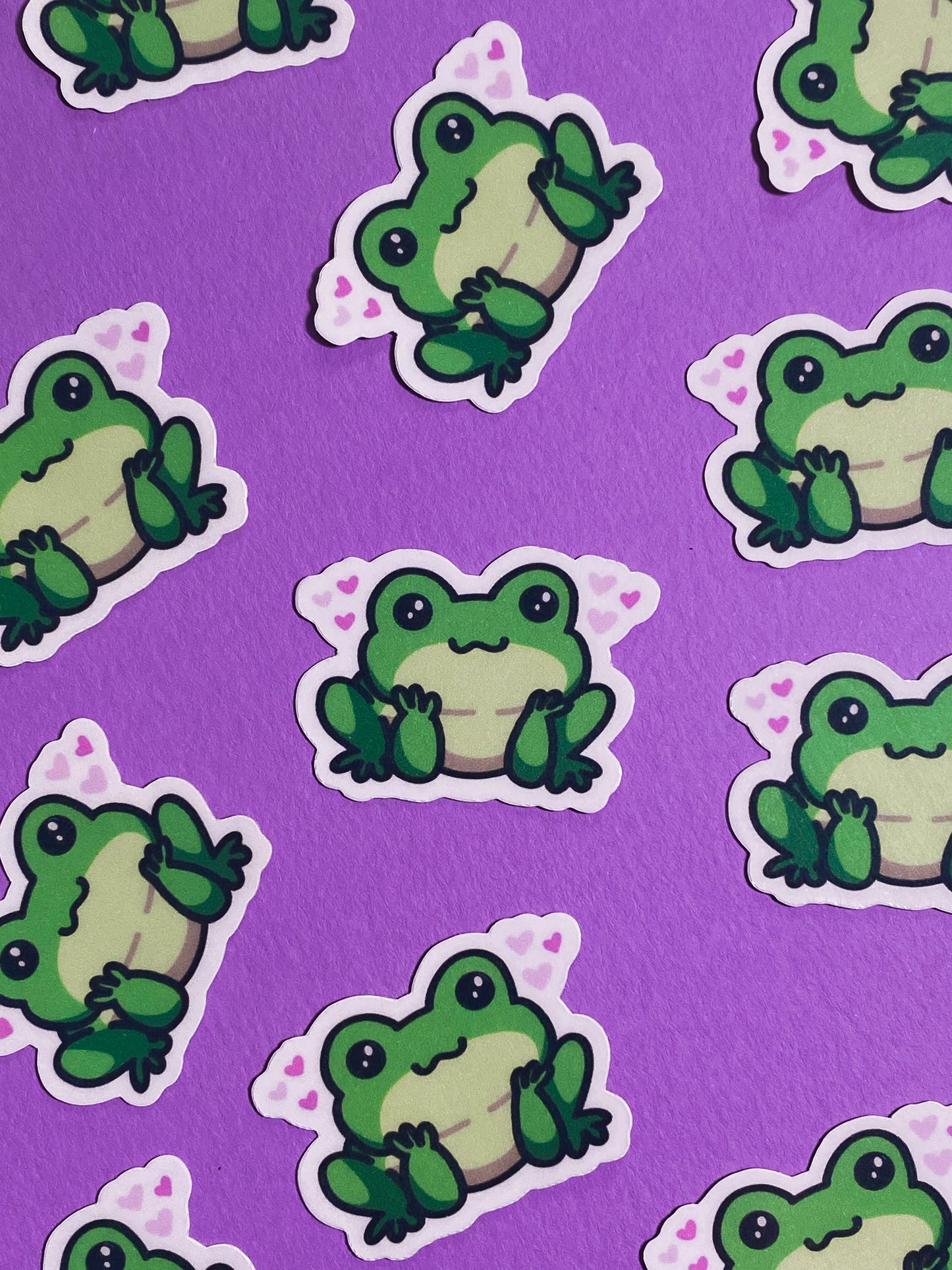 Cute tiny froggo sticker