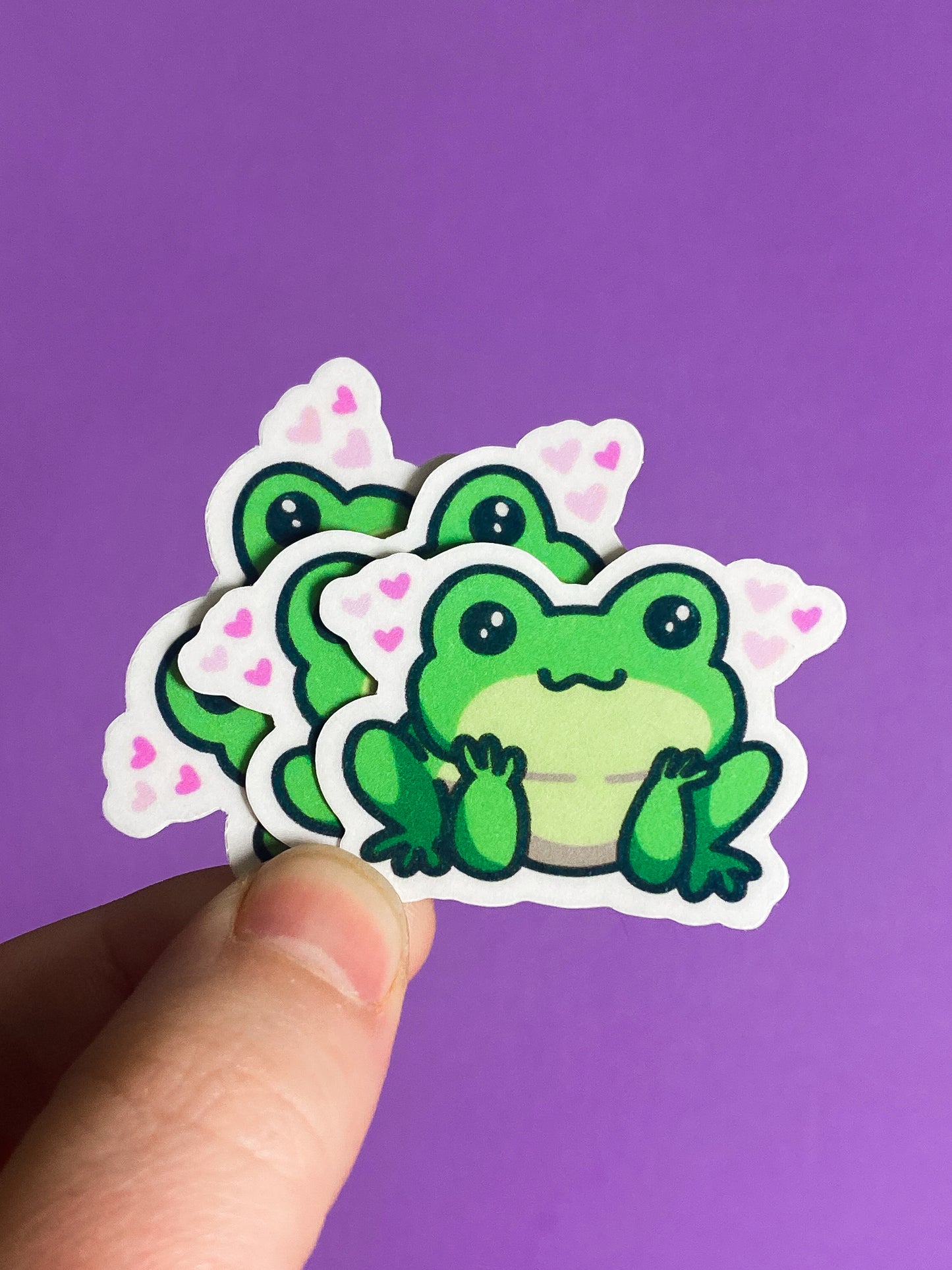 Cute tiny froggo sticker