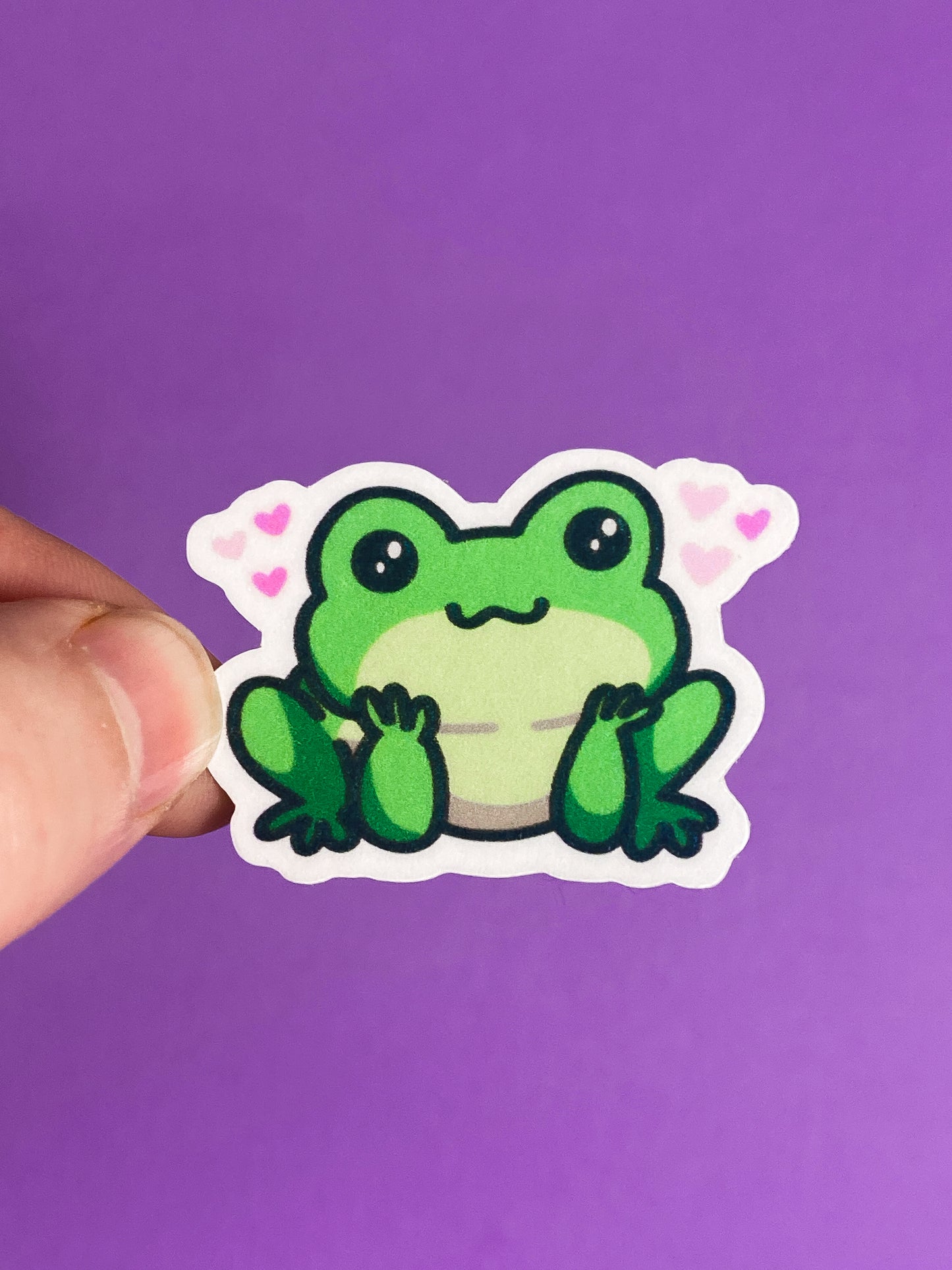 Cute tiny froggo sticker