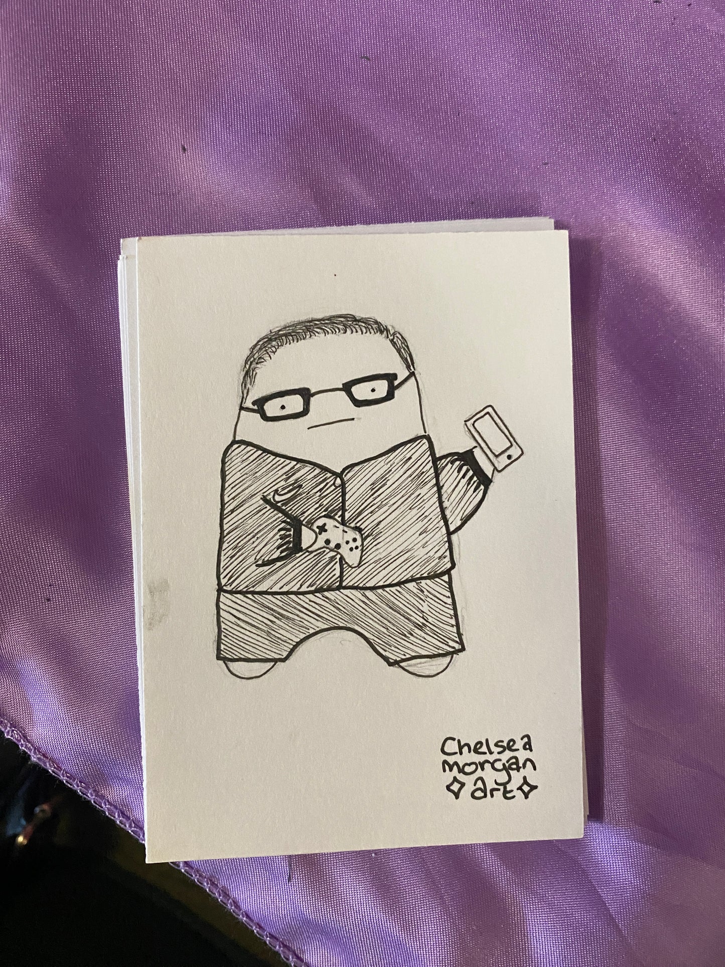 Get drawn as a ghost