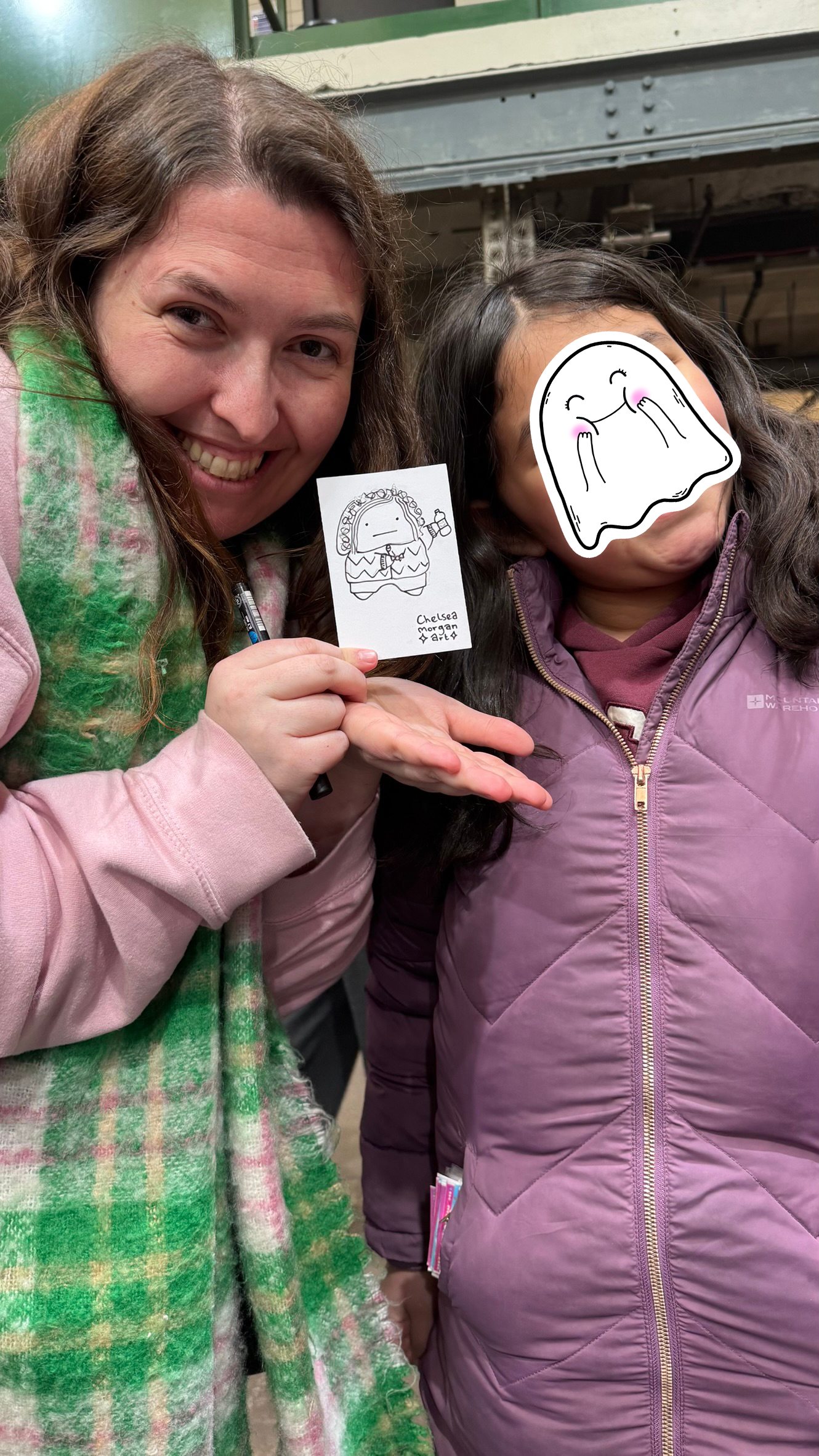 Get drawn as a ghost