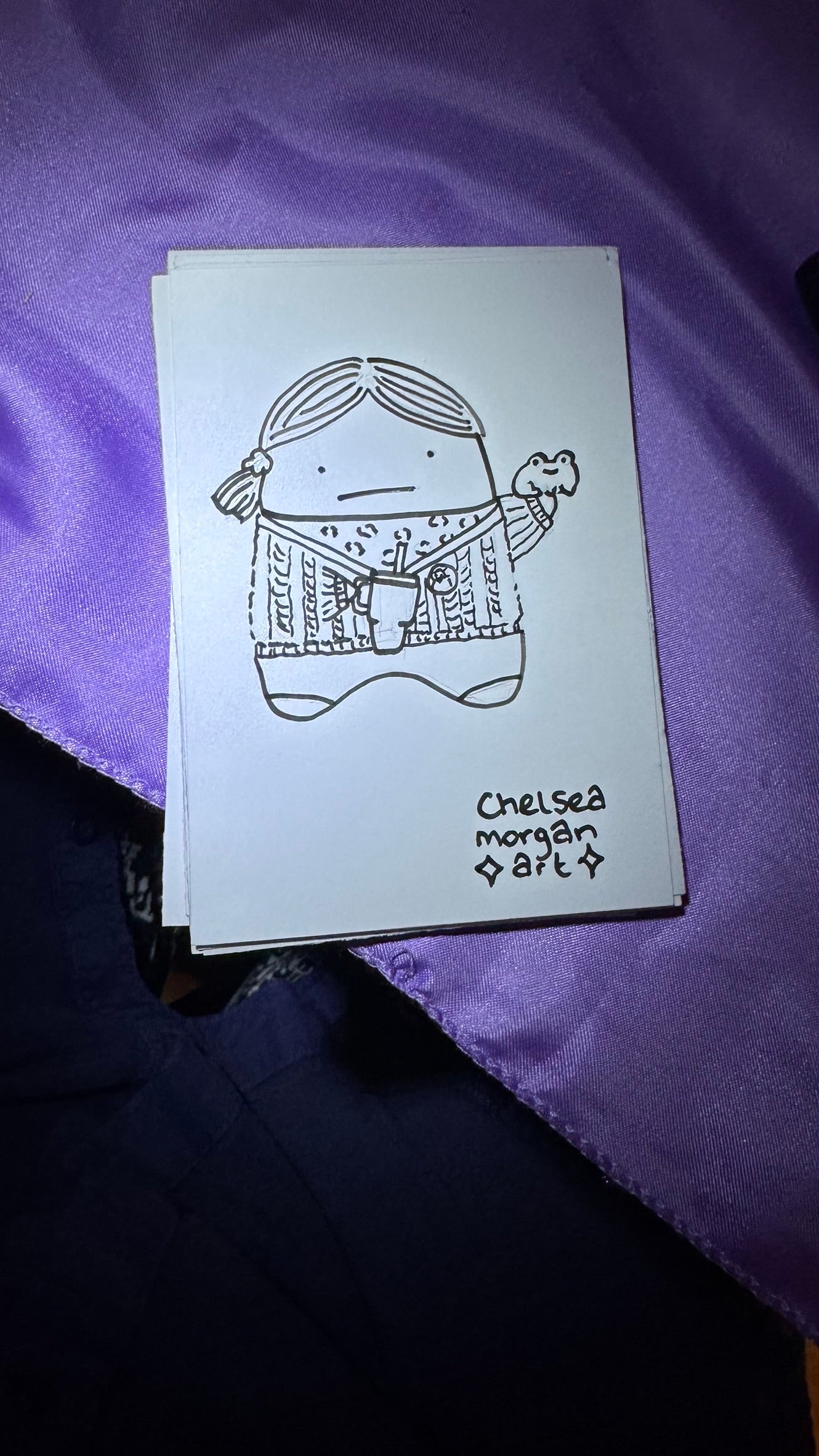 Get drawn as a ghost