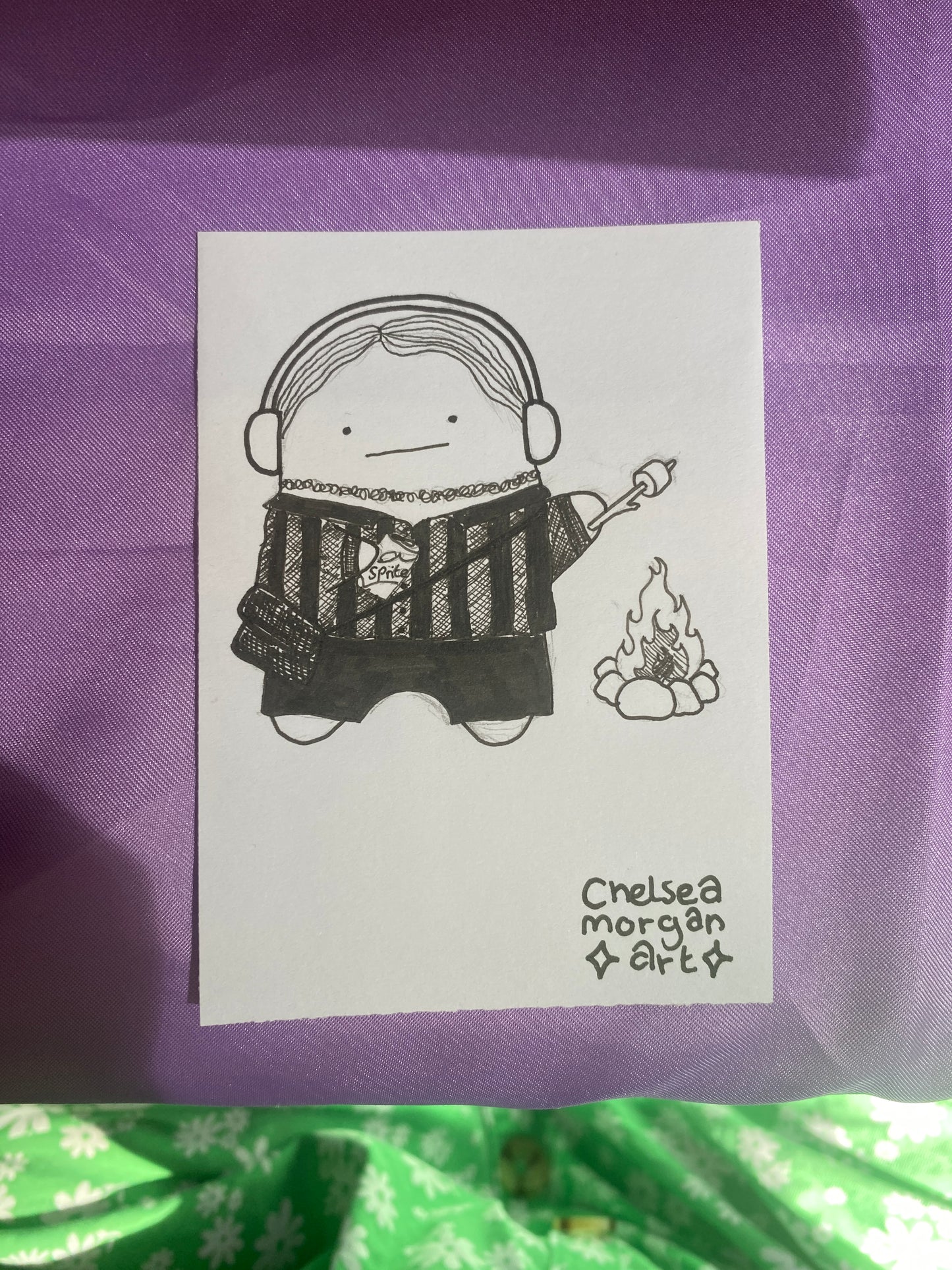 Get drawn as a ghost