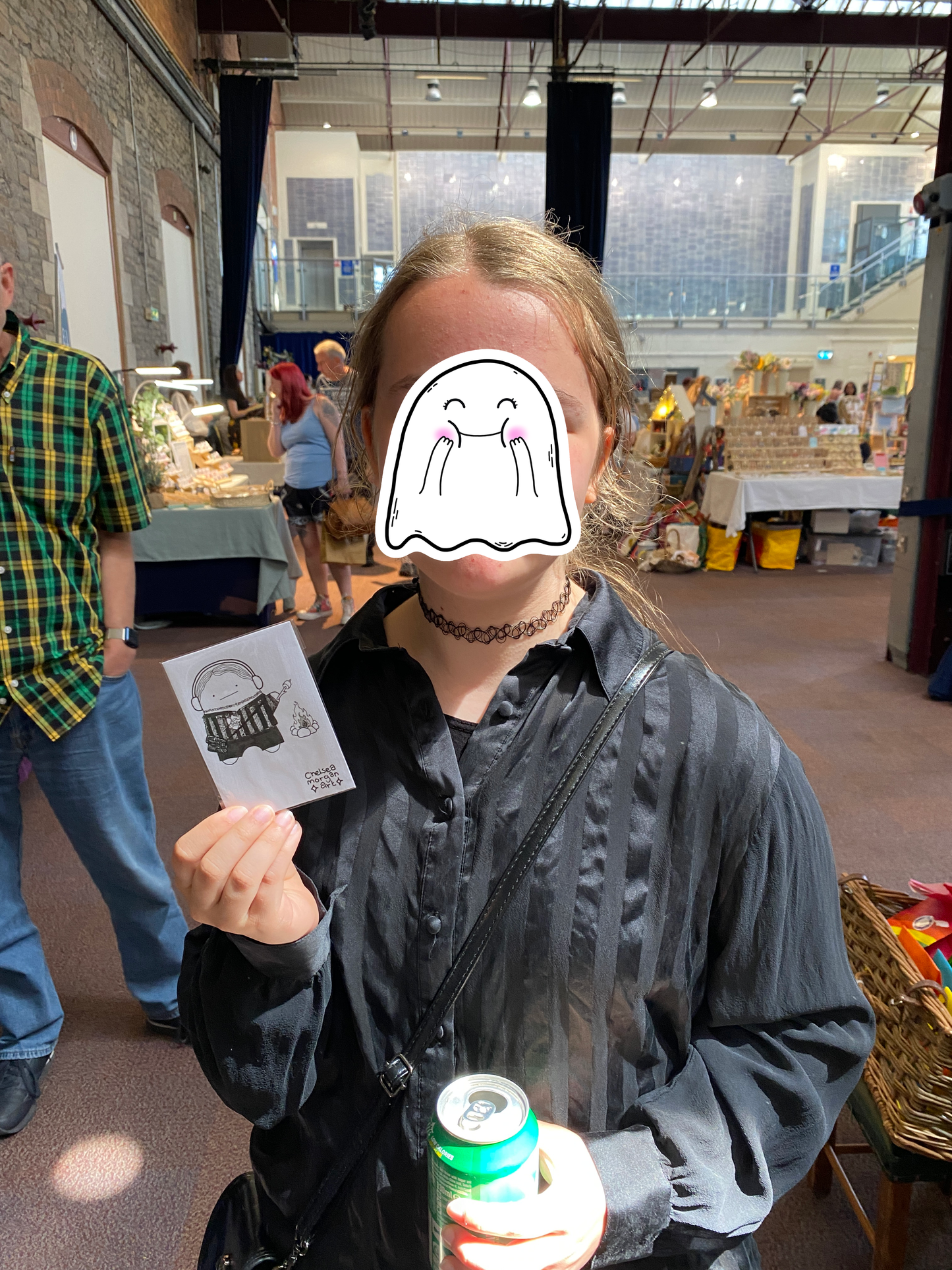 Get drawn as a ghost