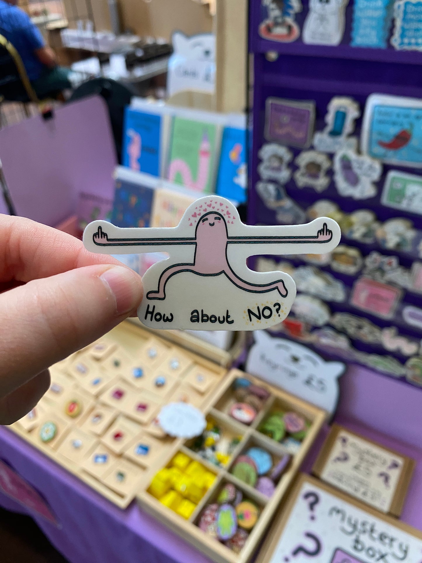 How about no? sticker