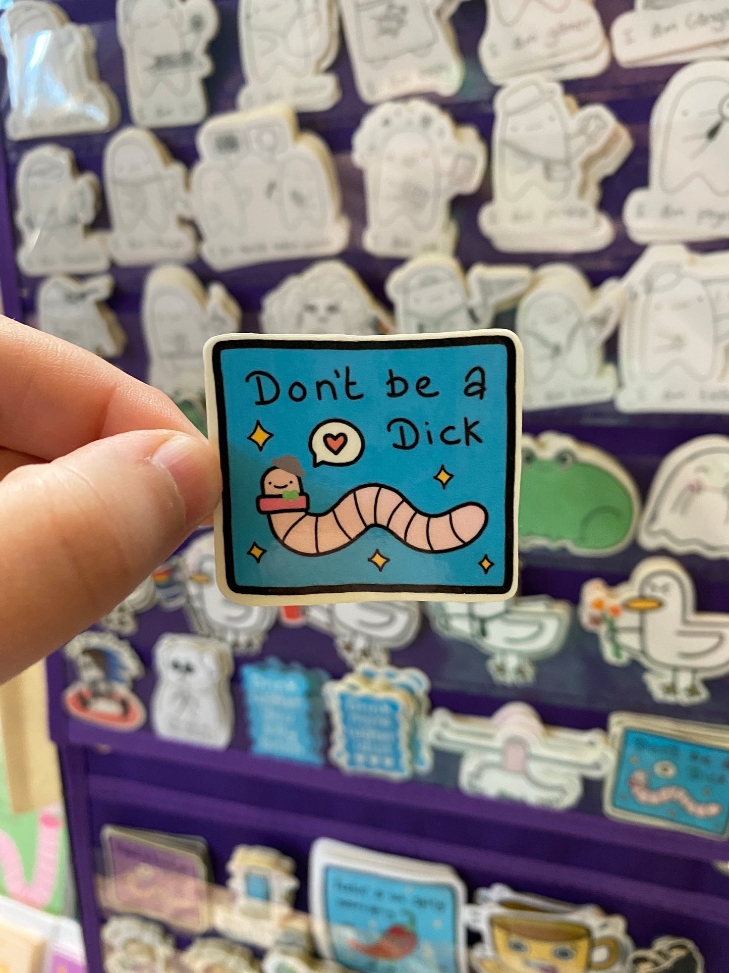 Don't be a dick sticker