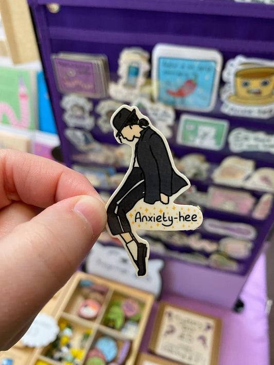 Anxiety-hee sticker