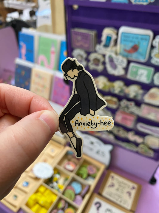Anxiety-hee sticker