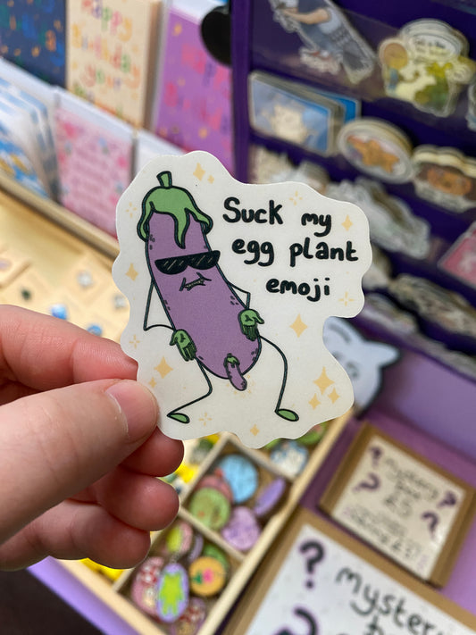 Suck my eggplant emoji sticker