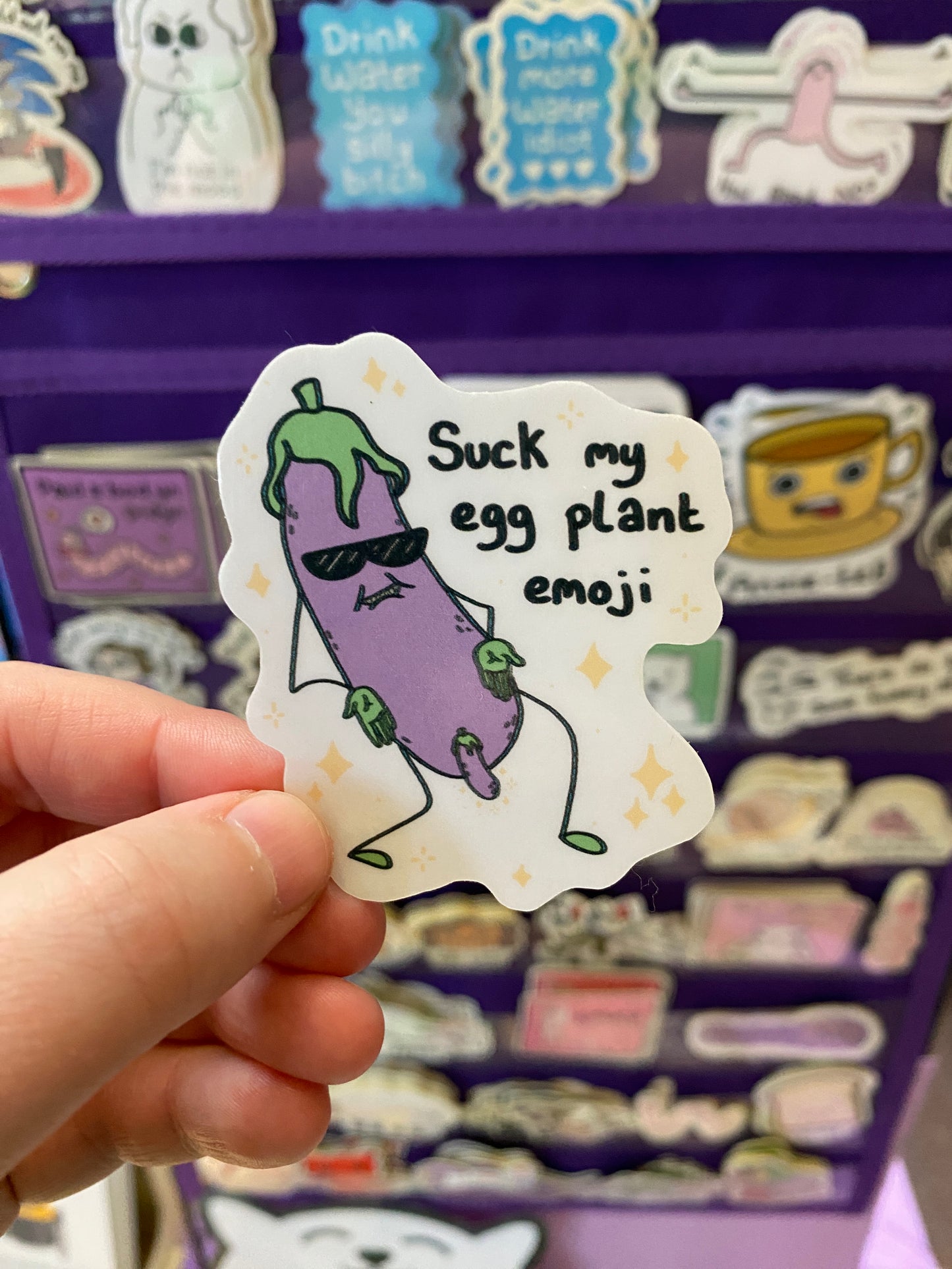 Suck my eggplant emoji sticker