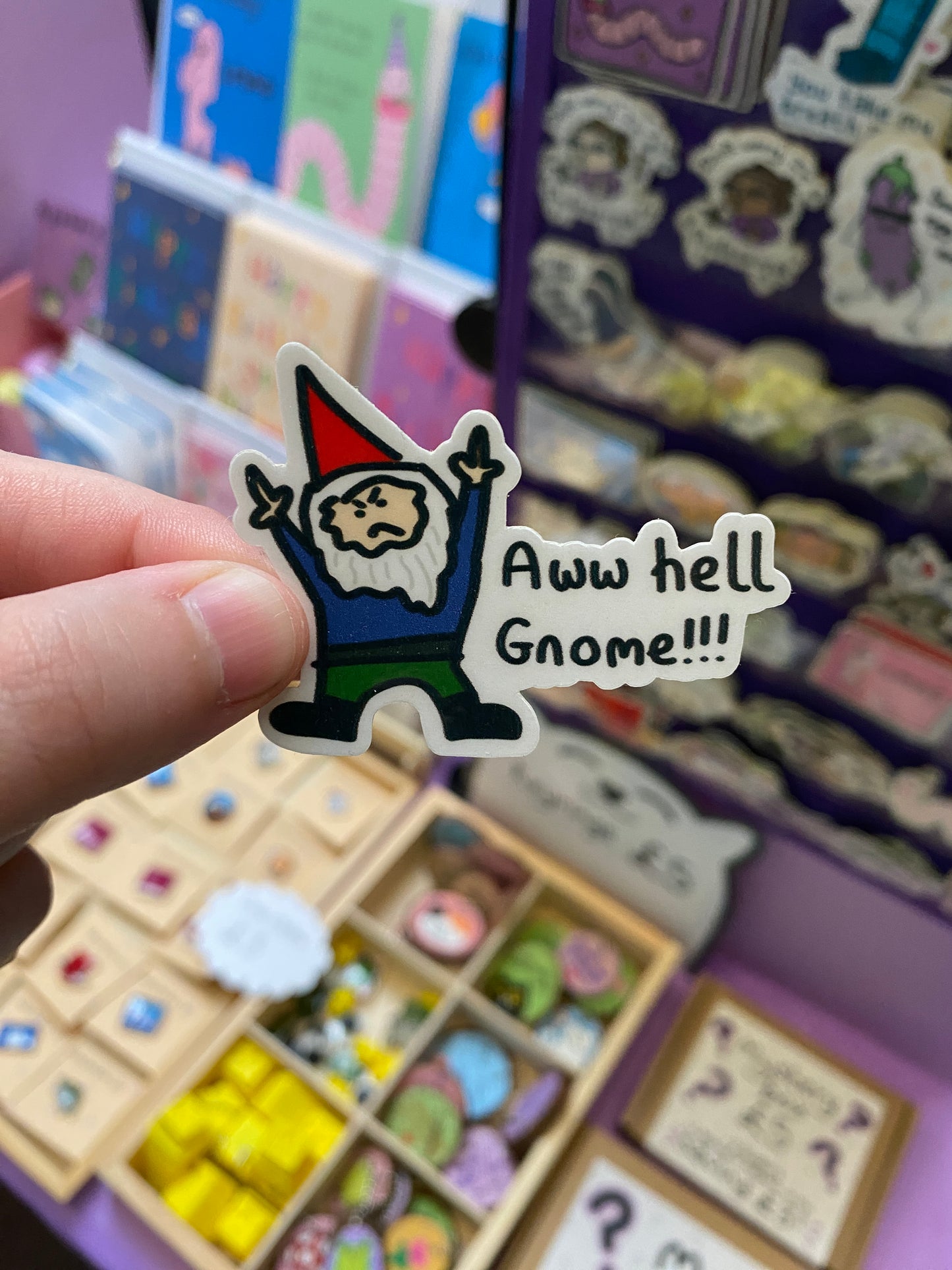 Aww hell gnome! sticker