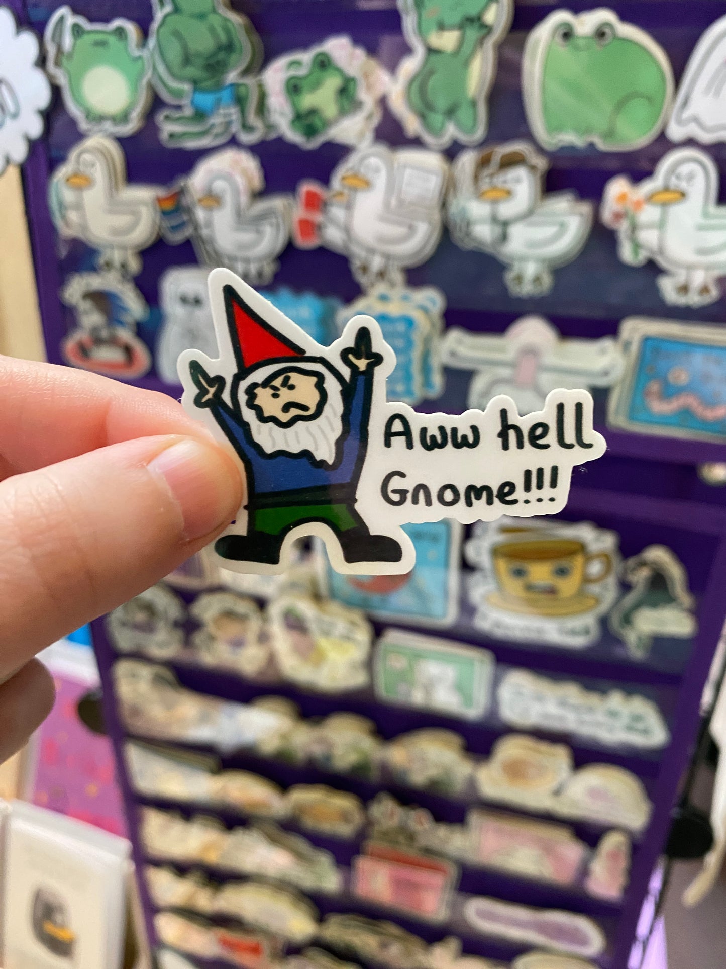 Aww hell gnome! sticker