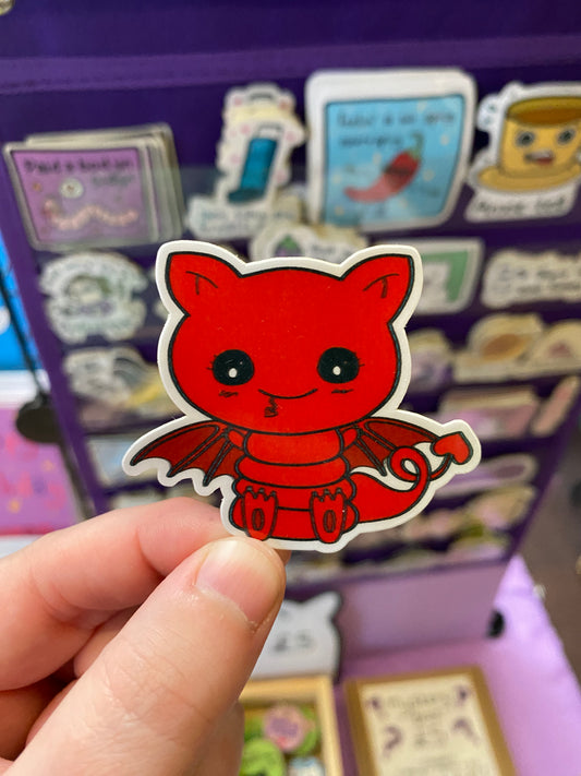 Red dragon sticker