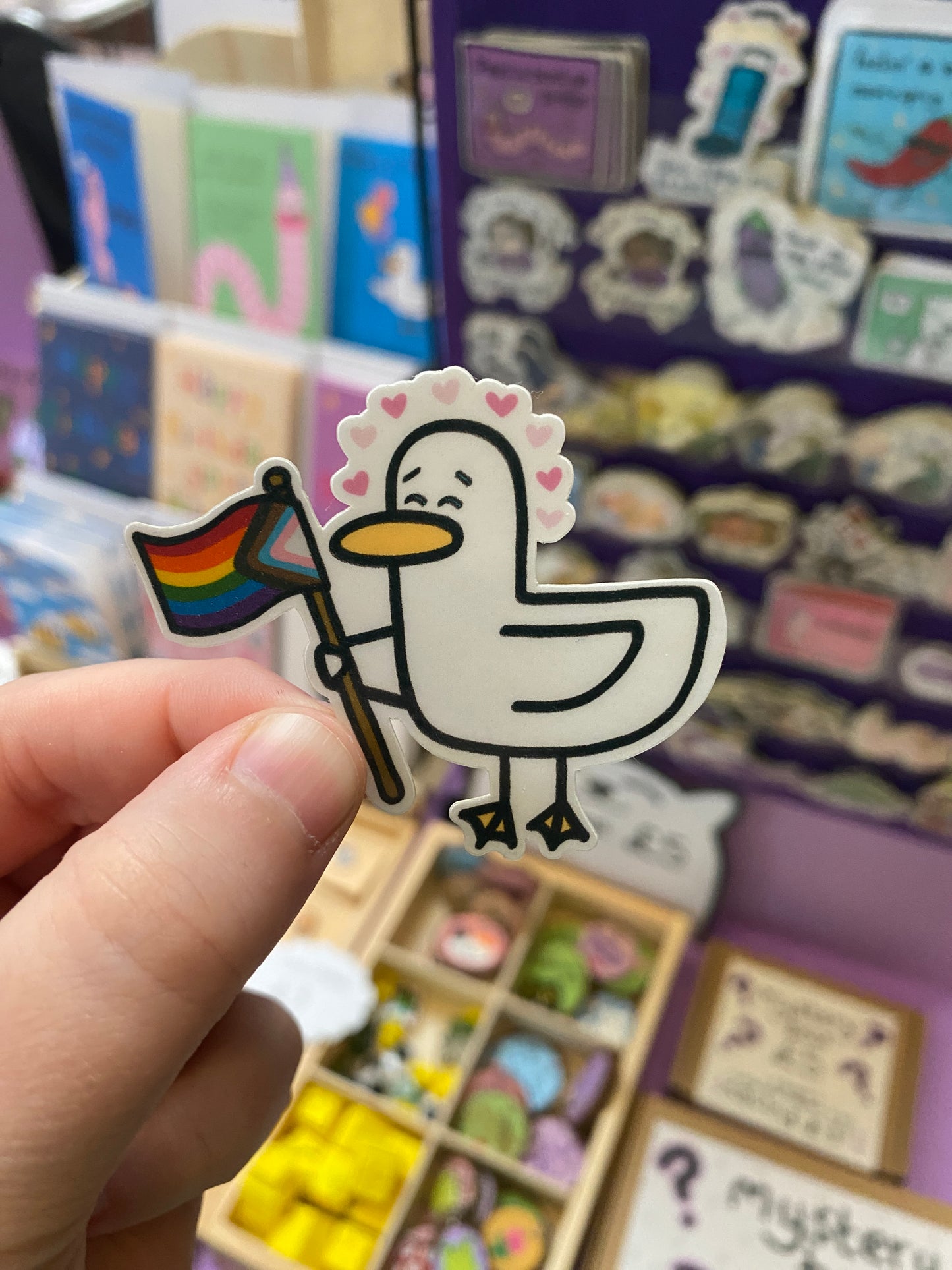 Kevin the duck sticker - Pride edition