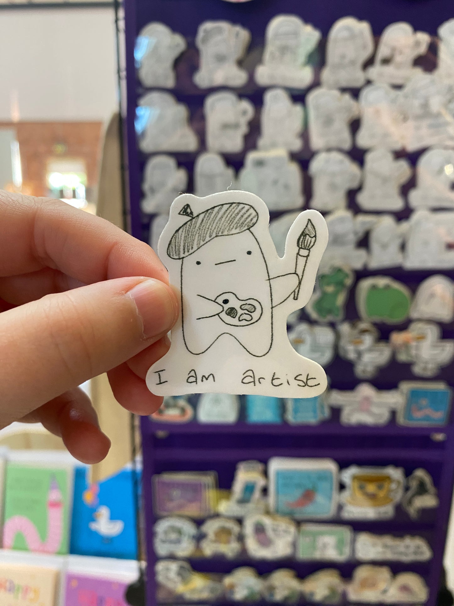 I am artist ghostie sticker