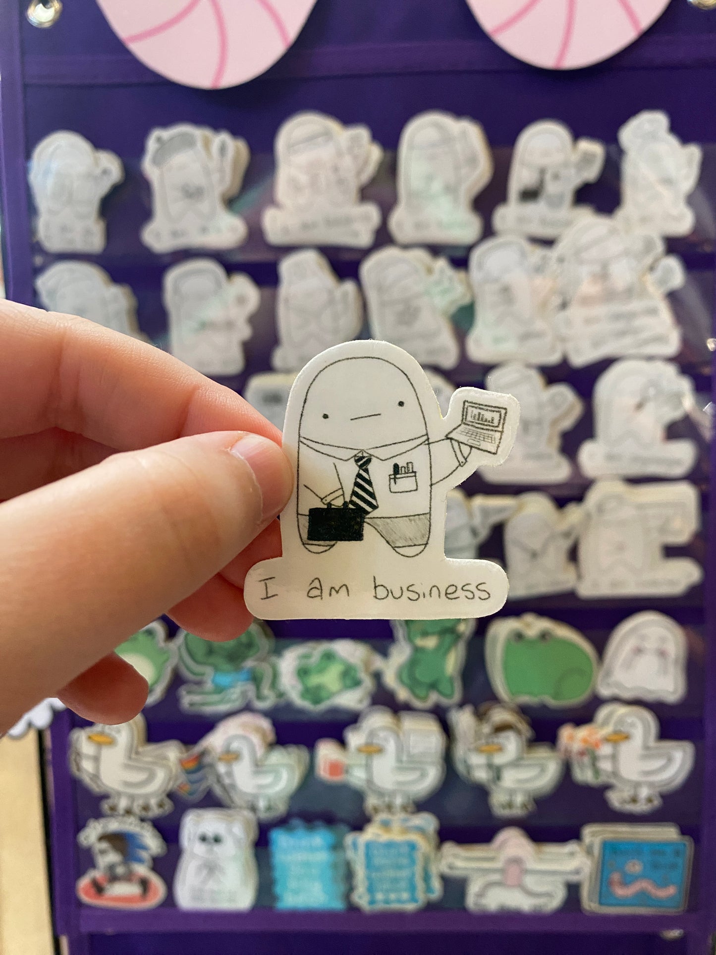 I am business ghostie sticker